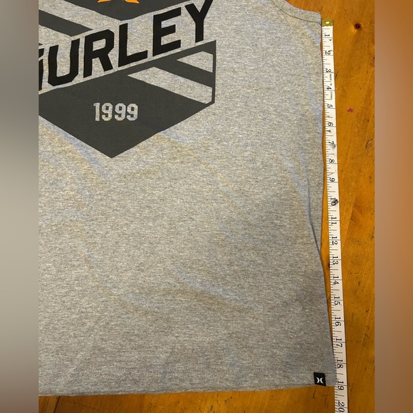Hurley Gray Tank with Black and Orange Graphic - Picture 9 of 9